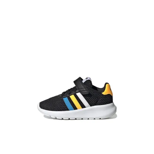 Adidas Neo Lite Racer 3,0 Low Топ Беговые кроссовки Черный белый Для малышей и детей дошкольного возраста