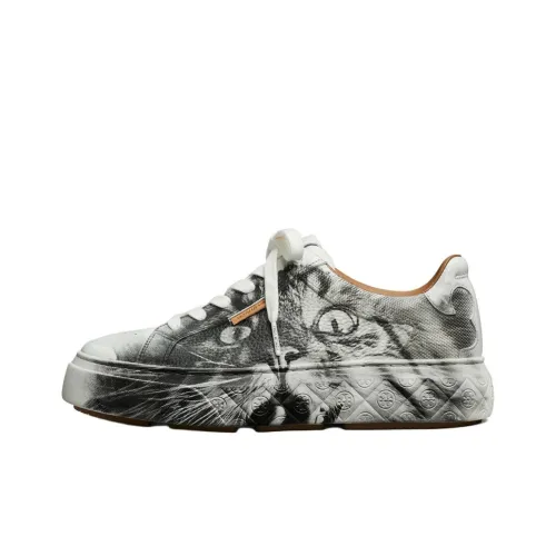 TORY BURCH Ladybug Low Топ Скейтборд Кроссовки Женские Черный Белый