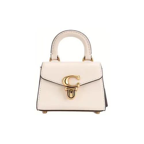 COACH Sammy Коровья кожа Сумка через плечо Сумка Мини Женская Мел Белый