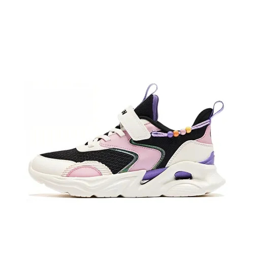 QIAODAN Противоскользящие амортизаторы Slip Resistant Shock Absorbers Спортивная повседневная обувь Черный розовый белый Подростки