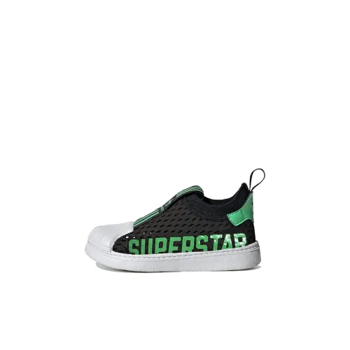 Adidas Originals SUPERSTAR 360 2,0 360 2,0 Low Топ Кроссовки для скейтбординга Черный белый зеленый Детский и для малышей