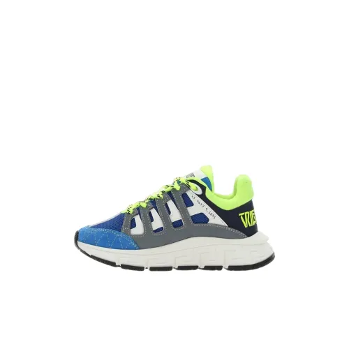 VERSACE Trigreca Низкий Топ Kids Lifestyle Shoes Синий Зеленый Детский