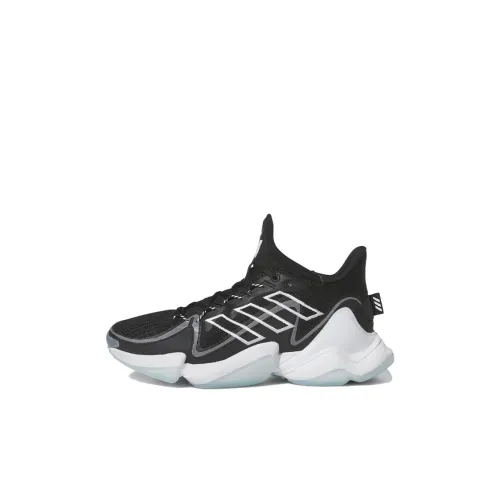 Adidas Mahomes 1 Impact Fl противоскользящие устойчивые к истиранию легкие детские тренировочные кроссовки черные детские