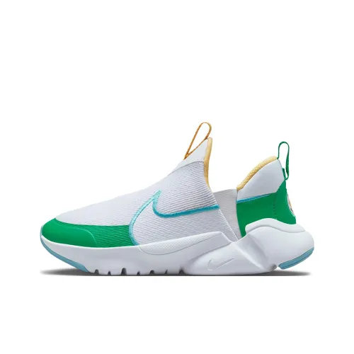 Nike Flex Plus 2 Устойчивый к истиранию Дышащий Низ Резистентный Низкий Топ Повседневный Белый Зеленый Синий