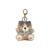 Серый свитер - бант, цвет печенья, медведь