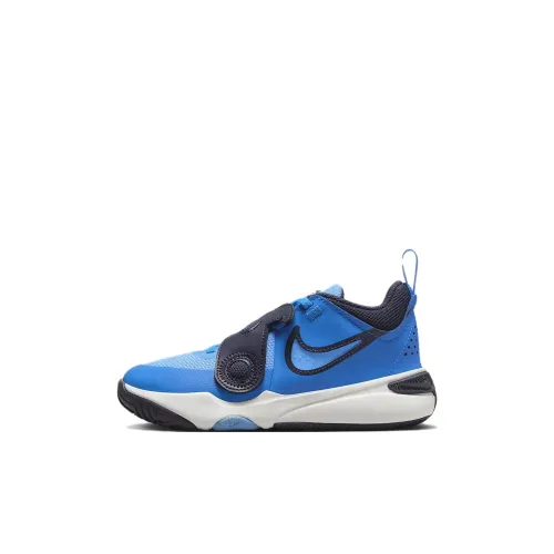 Nike Team Hustle D 11 Детские баскетбольные кроссовки Low Топ Пре-школа