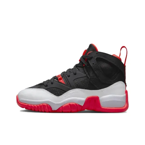 Jordan Jumpman Два Trey Slip Resistant Anti KICK Высокий Топ Детские Баскетбольные Кроссовки Белый Черный Красный Подростки