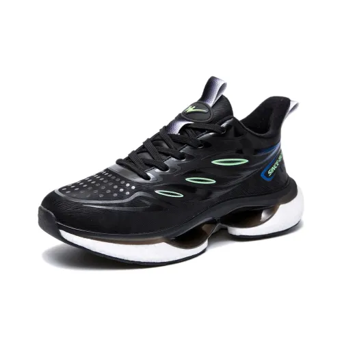 Binary Беговые кроссовки Низкий верх Черная кожа Унисекс