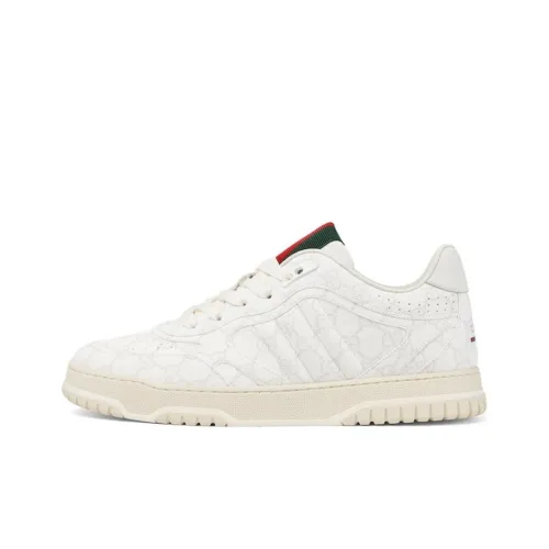 GUCCI RE Web Low Топ Скейтборд Кроссовки Мужские Белые