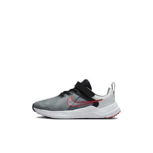 Nike Downshifter 12 BP Slip-resistant Амортизация Низкий Топ Детская Беговая Обувь Черный Белый Детская Возраст 3-7 лет