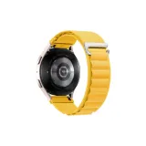 Высокогорный Loop Нейлоновый Ремень ~ Ярко-Желтый (Серебряная Пряжка)