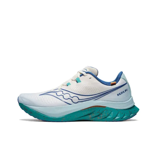 Saucony Endorphin Speed Brown 4 Low Топ Беговые кроссовки Мужской Бежево-синий