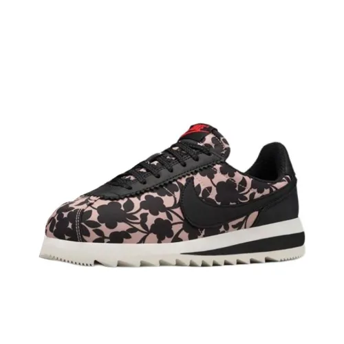 LIBERTY x Nike Cortez Slip-resistant Abrasion-resistant Low Top Повседневная обувь Унисекс Черный Белый