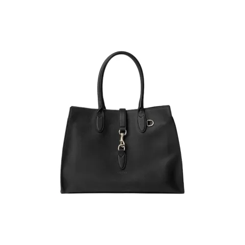 GUCCI Кожа Тоут Сумка Сумка для покупок Сумка на плечо Сумка Большая Женская Черная