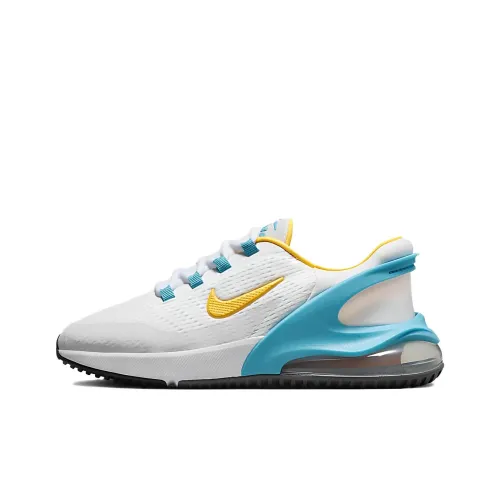 Nike Air Max 270 Go Abrasion Resistant Низкий Топ KIDS Lifestyle Shoes Белый Синий
