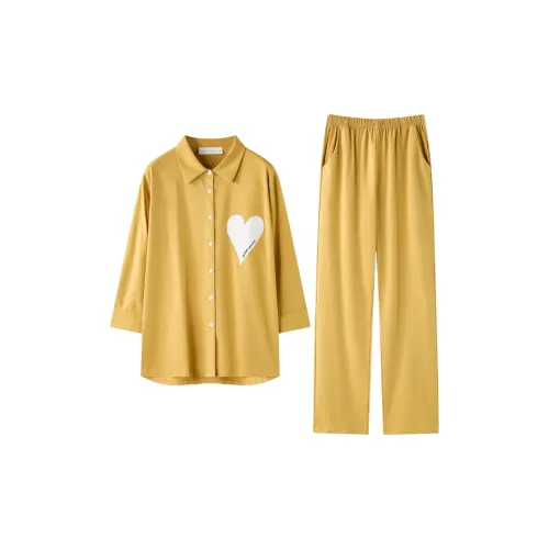 MEONSILL Пижамный комплект женский желтый