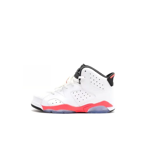 Jordan Air Jordan 6 Ретро Противоскользящие Амортизация Устойчивые к износу MID Топ Детские Баскетбольные кроссовки