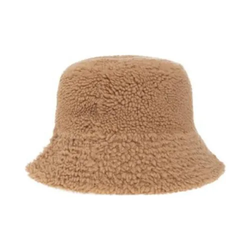 Yves Salomon Мериносовая шерсть Шляпы ведра Женские Коричневый