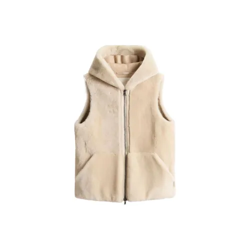 WOOLRICH SS24 Жилет Женские Светлый Бежевый