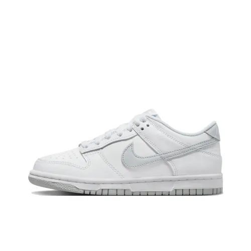 nike Dunk 'Neutral GREY' Устойчивый к истиранию Низкий Топ Детские Скейтбординги Белый Серый
