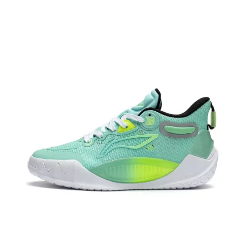 LINING YOUNG JB1 Амортизация устойчивость к истиранию отскок MID верх детские баскетбольные кроссовки зеленый подростки