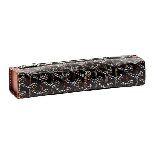 GOYARD TROUSSE Холст с кожей Pen Сумочка для украшений Сумка Аксессуар Унисекс Многоцветный