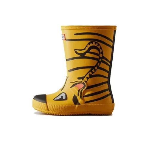 HUNTER Амортизация Rebound Водонепроницаемый Crew Детские ботинки Желтый Черный Детский