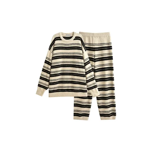 Same Language Пижамный комплект Мужской Абрикосовый Glossy Перо Черный