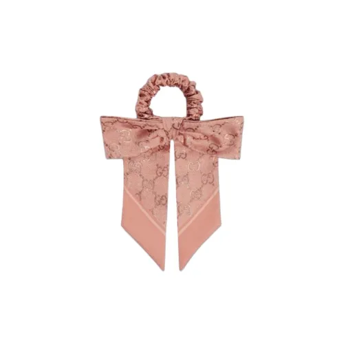 GUCCI Шелковая резинка для волос Женская Розовая