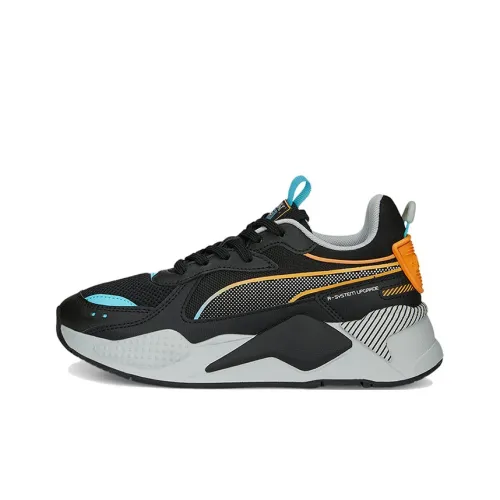 PUMA RS X 3D Спортивная повседневная обувь Черный Оранжевый Подростки
