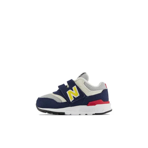 New Balance NB 997H Hook Loop Устойчивые к истиранию Низкие Беговые кроссовки для малышей и детей младшего возраста Синий Желтый