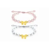 Принцесса на бегу Bowknot Браслет [Серый + Розовый]