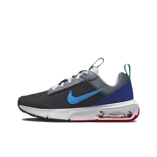 Nike Air Max INTRLK Лайт Низкий Топ Детские Лайфстайл Обувь Черный Синий Подростки