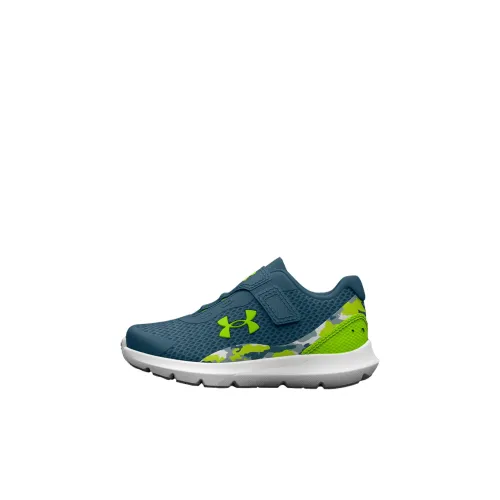 Under Armour Surge 3 Printed TD Low Топ Беговые кроссовки Зеленый Infant And Toddler