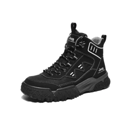 JEEP Высокие Кеды Альпинистская Обувь Мужская Черная