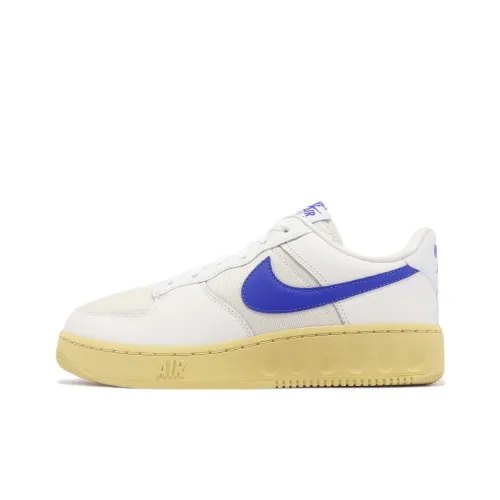 Nike Air FORCE 1 Unity Slip Resistant Abrasion Resistant Низкий Топ Детские Скейтбординг Белый Синий Подростки
