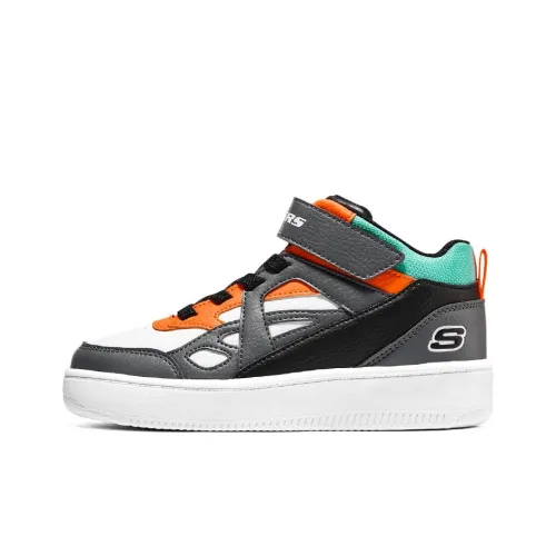 Skechers Sport Court 92 Anti KICK Амортизация Низкий Топ Детские Скейтбординги Оранжевый Черный Подростки