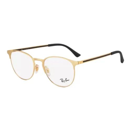 RayBan Alloy Round Eyeglass Frames Men's Gold