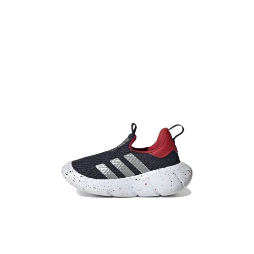 Adidas Monofit Дышащий Низкий Топ Спортивная Повседневная Обувь Черный Белый Красный Для Малышей и Детей