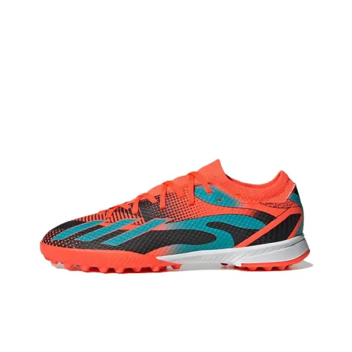 Adidas Messi.3 TF Low Топ Детские Футбольные Бутсы Черный Оранжевый