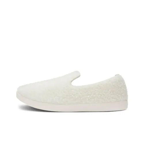 Allbirds Wool Lounger Slip-resistant Abrasion-resistant Breathable Kids Lifestyle Shoes Natural White Teenagers Allbirds Wool Lounger Противоскользящий Устойчивый к истиранию Дышащие Детские повседневные туфли Естественный белый Подростки