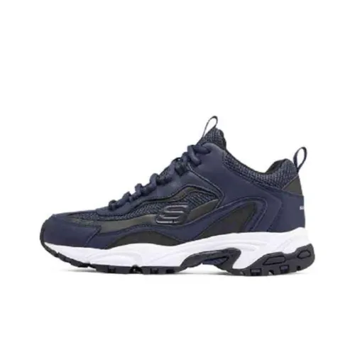 Skechers Stamina Амортизация Износостойкий Низкий Топ Походная Обувь Мужская Черная