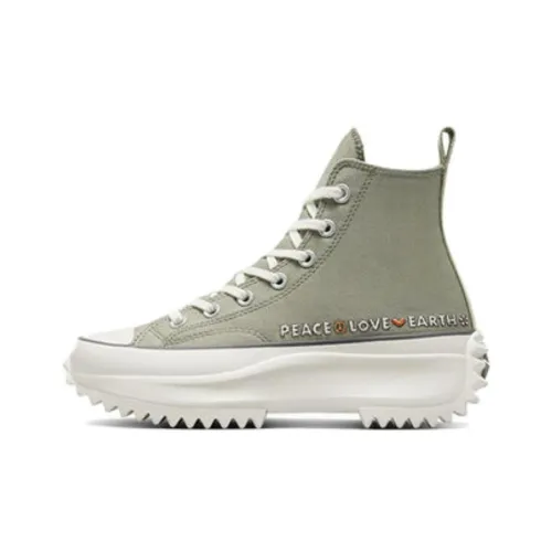 Converse Run Star Hike High Топ Кеды Унисекс Зеленый