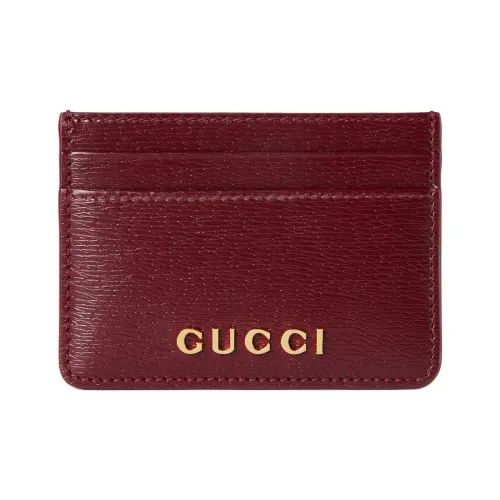 GUCCI Кожа Держатель для карт Женские Красный