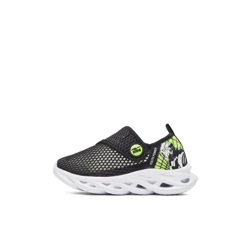 ERKE KIDS Низкий топ Детская беговая обувь Черный Зеленый Малыш