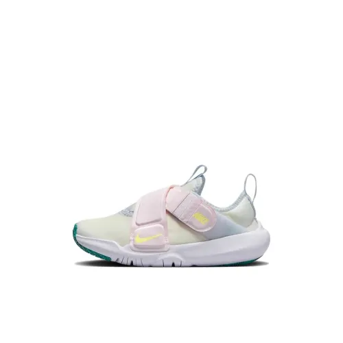 Nike Flex Advance Ps Устойчивый к истиранию Низкий Топ Беговые кроссовки Синий Розовый Белый Для детей 3-7 лет