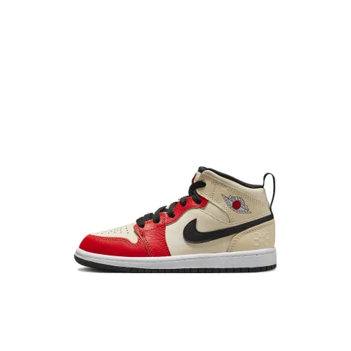 Jordan Air Jordan 1 Детские баскетбольные кроссовки High Топ Pre School