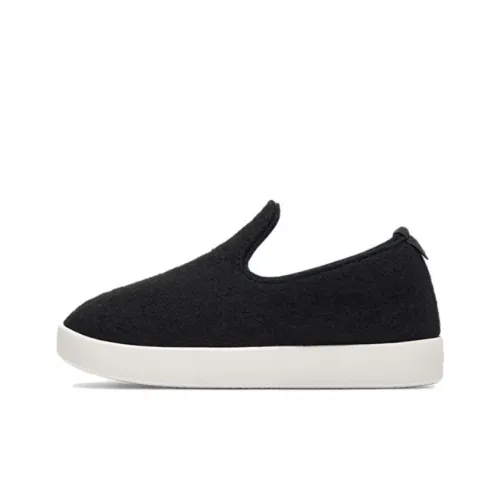 Allbirds Wool Lounger Slip-resistant Abrasion-resistant Kids Lifestyle Shoes Natural Black Teenagers Allbirds Wool Lounger Противоскользящие Устойчивые к истиранию Детские Лайфстайл Обувь Естественный Черный Подростки
