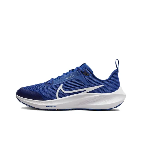 Nike Air Zoom Pegasus 40 Противоскользящие амортизаторы Низкий топ Детская беговая обувь Синий Подростки