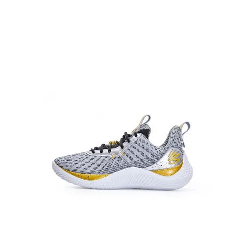 Under Armour Curry 10 Детские баскетбольные кроссовки Низкий Топ Серый Kids